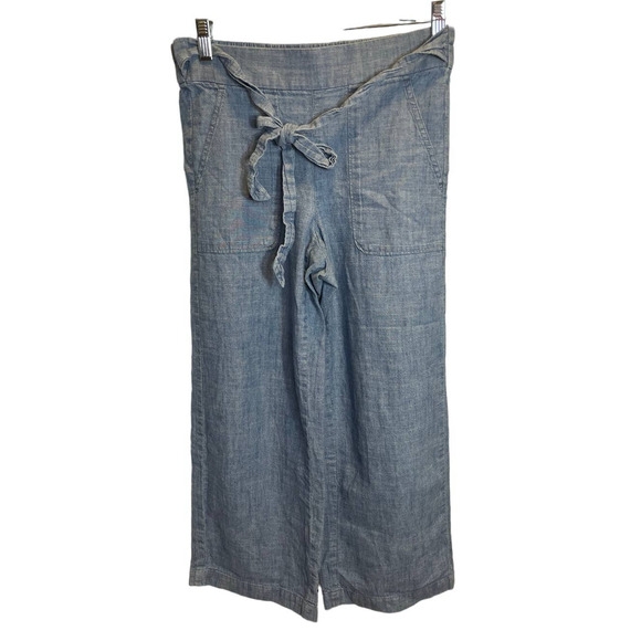 *J Crew Lightweight Light Denim Pants Mid Rise Size 0 - Picture 1 of 4